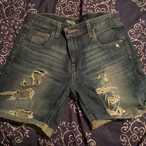 Denim jeans shorts